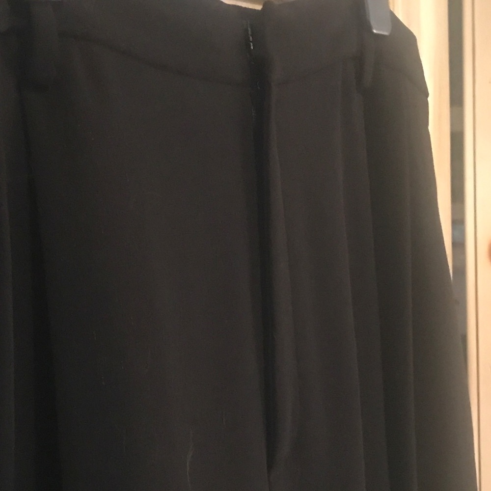 Sz 16 Ellen Tracey Black Wool Dress Slacks